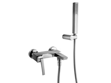 LUCE 84002 - External bathtub mixer with hand shower by Rubinetterie Frattini - view 2
